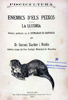 Piscicultura. Geroni Darder i Rod&eacute;s. Peu d'impremta Barcelona, Imp. Hijos de D. Casanovas, 1913