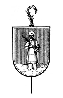 Antic escut del monestir benedict&iacute; de Sant Esteve
