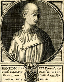 El papa Benet VIII (+1024). Va crear el bisbat de Besal&uacute;