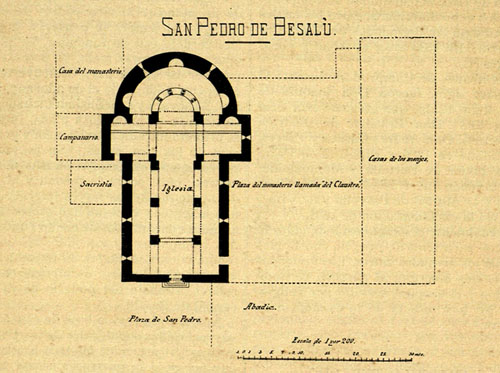 Pl&agrave;nol de Sant Pere de Besal&uacute;. 1906