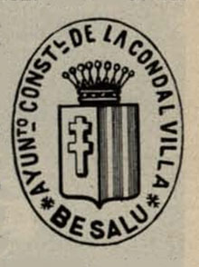 Escut de l'Ajuntament de Besal&uacute