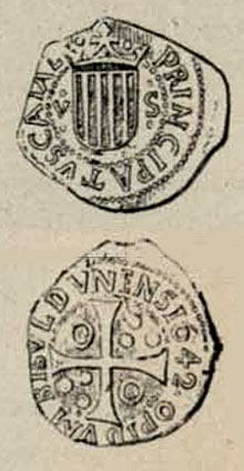 Moneda emesa a Besal&uacute; durant la Guerra dels Segadors (1640-1652)