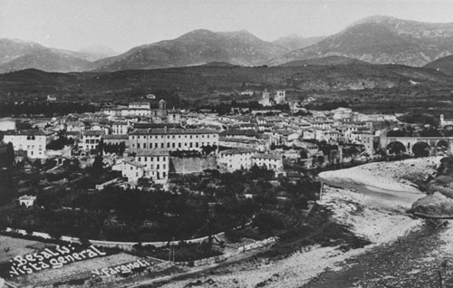 Vista panor&agrave;mica de Besal&uacute;. 1911-1936