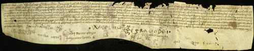 11 de maig de 1027. Guillem, comte de Besal&uacute;, fa donaci&oacute; de terres i cases a Santa Maria