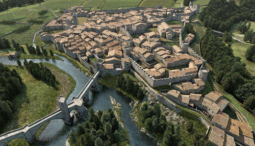 Besal&uacute; a principis del segle XV