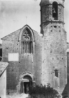 Fa&ccedil;ana de l'esgl&eacute;sia de Sant Vicen&ccedil; de Besal&uacute;. 1888-1914