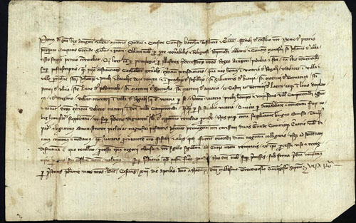 13 d'abril de 1357. Pere III a Pere de Prats, jurisperit de la ciutat de Girona. A petici&oacute; de l'abat Ramon de Vallmanya del monestir de Sant Joan de les Abadesses, li encarrega que remeti a la cort el proc&eacute;s sobre la pr&agrave;ctica de la jurisdicci&oacute; que el rei t&eacute; a la vegueria de la Ral perqu&egrave; el Consell Reial l'examini, ja que el veguer, prohoms i universitat de Camprodon volen que aquesta jurisdicci&oacute; sigui tractada a la vila i vegueria de Camprodon
