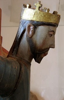 Majestat de Cru&iuml;lles. Segona meitat del segle XII. Detall