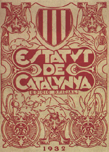 Portada de l'Estatut de N&uacute;ria, 1932