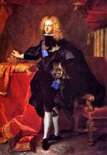 Felip V. Pintura de Hyacinthe Rigaud, 1700