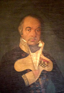 Joan Pau Clar&oacute;s i Presas (1749-1827), comandant del Segon ter&ccedil; de Miquelets, creat a Figueres el 15 de maig de 1808