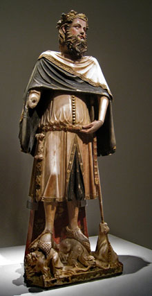 Pere IV d'Arag&oacute;, el Cerimoni&oacute;s. 1345. Obra de Jaume Cascalls