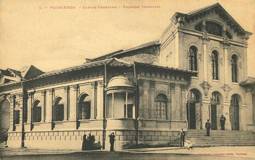 Fa&ccedil;ana principal del Casino Ceret&agrave;. 1900-1930
