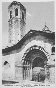 L'esgl&eacute;sia de Santa Maria. 1900-1930