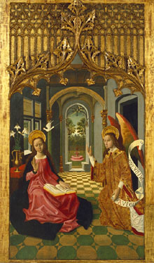 Anunciaci&oacute;. Cap a 1495. Mestre de la Seu d'Urgell