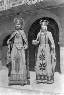 Els gegants Duifr&eacute; i Winidilde. 1953