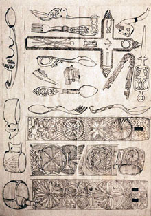 Museu Folkl&ograve;ric de Ripoll. Objectes obrats per pastors. 1920-1930