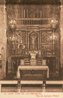 Altar del Sant&iacute;ssim Misteri. 1910-1925