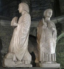 Retaule de Sant Agust&iacute;. Orants