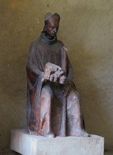 Pon&ccedil; de Monells, abat de Sant Joan i bisbe de Tortosa, constructor de l'esgl&eacute;sia, 1150