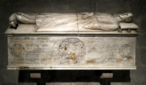 Sepulcre g&ograve;tic de l'abat Mir&oacute; de Tagamanent, del 1345