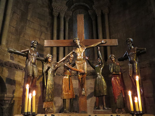 Conjunt escult&ograve;ric rom&agrave;nic del Davallament o del Sant&iacute;ssim Misteri, tallat el 1250