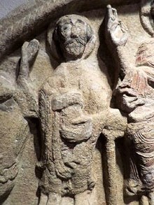 Sant Pau. Detall del timp&agrave; de l'esgl&eacute;sia de Sant Pol. Segle XII
