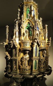 Porra. Coronament. Obra de l'argenter barcelon&iacute; Marc Canyes, 1415. Argent daurat