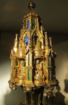 Porra. Coronament. Obra de l'argenter barcelon&iacute; Marc Canyes, 1415. Argent daurat