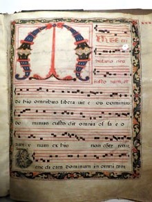 Fulls de sacramental. Manuscrit de paper, pergam&iacute; i tinta. Segle XI