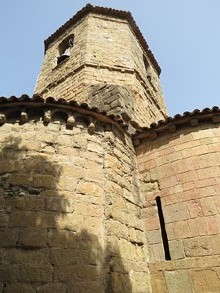 Torre del campanar de l'esgl&eacute;sia de Sant Pol