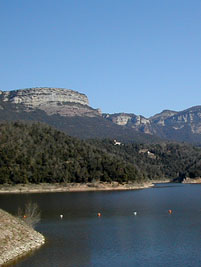 El riu Ter. Pant&agrave; de Sau