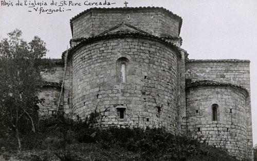 Absis de l'esgl&eacute;sia de Sant Pere Cercada. 1911-1936