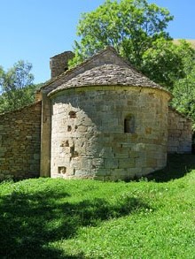 Absis de l'esgl&eacute;sia de Sant Mart&iacute; d'Ogassa