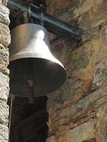 Campanar de l'esgl&eacute;sia de Sant Mart&iacute; d'Ogassa