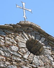 Campanar de l'esgl&eacute;sia de Sant Mart&iacute; d'Ogassa