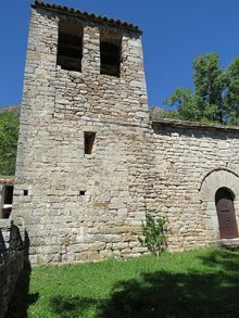 Campanar de l'esgl&eacute;sia de Sant Mart&iacute; de Surroca