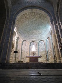 Altar major de l'esgl&eacute;sia de Santa Maria