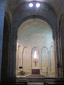 Altar major de l'esgl&eacute;sia de Santa Maria