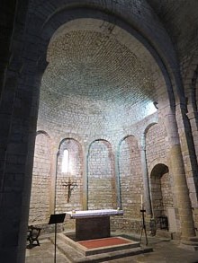 Altar major de l'esgl&eacute;sia de Santa Maria