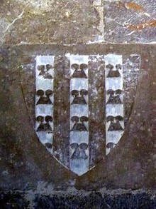 Escut dels Rocabert&iacute; a la capella funer&agrave;ria del Rocabert&iacute;, vescomtes de Perelada. Segles XIV-XV
