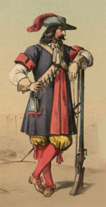 Arcabusser dels ter&ccedil;os espanyols, 1640
