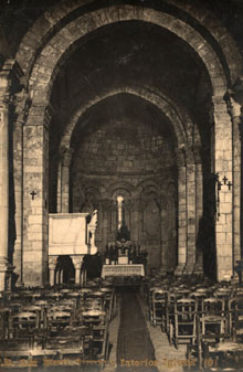 Interior de l'esgl&eacute;sia parroquial de Sant Mart&iacute; Surroca, Ca. 1912-1923